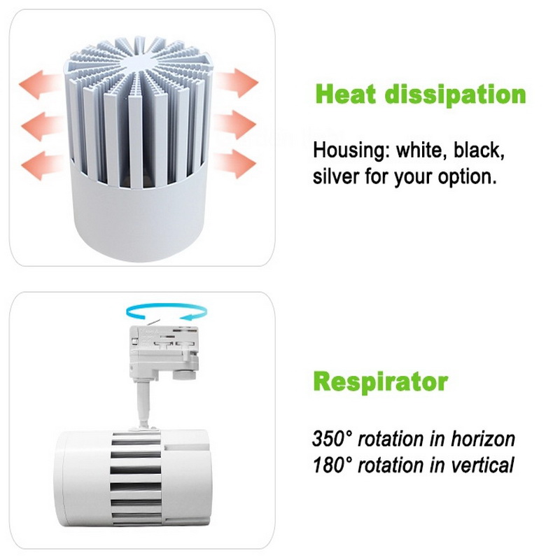 2 3 4 johtoja adapteri 20w 30w 40w 50w magneettinen paikan cob johti seurata valoa