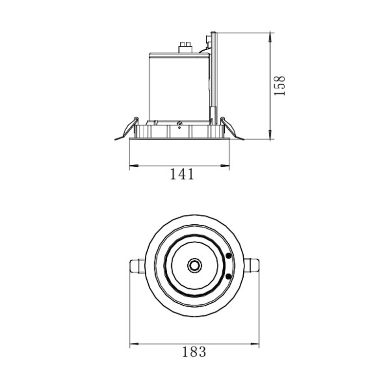 kiertää downlight 30w paikan valo ylös ja alas